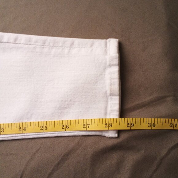 Good American Denim Jeans Size 8/29 Good Legs Mid Rise Skinny Leg White Color - Picture 9 of 10